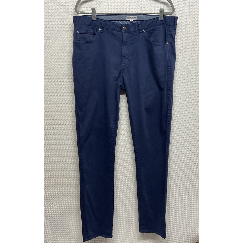 Peter Millar Ultimate Sateen Five-Pocket Pants Navy size 36x33